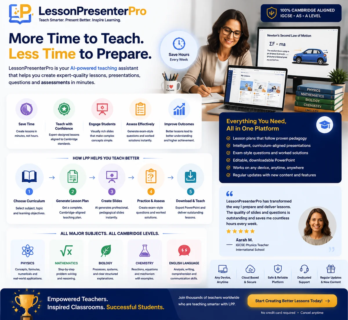 Example school-ready instructional slide